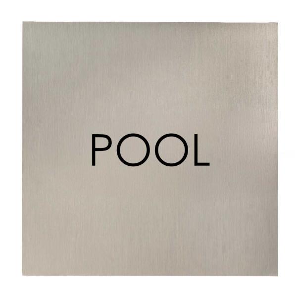 Türschild aus Edelstahl für Hotels und Gastro