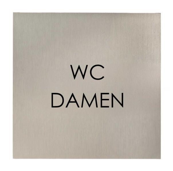 Türschild aus Edelstahl für Hotels und Gastro