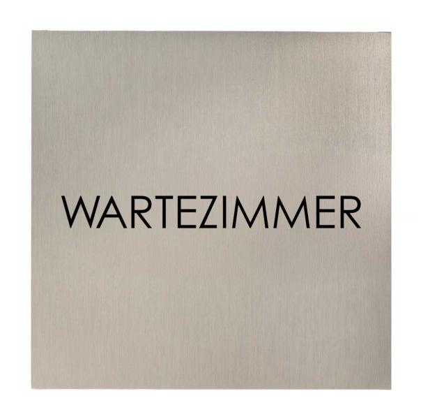Türschild aus Edelstahl für Praxen, Pflege und Ordinationen