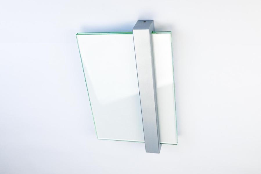 VISIGN Türschild 149 x 211 mm aus Glas und Aluminium