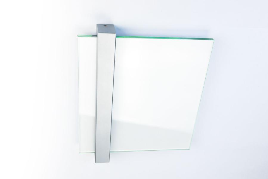 VISIGN Türschild 200 x 211 mm aus Glas und Aluminium