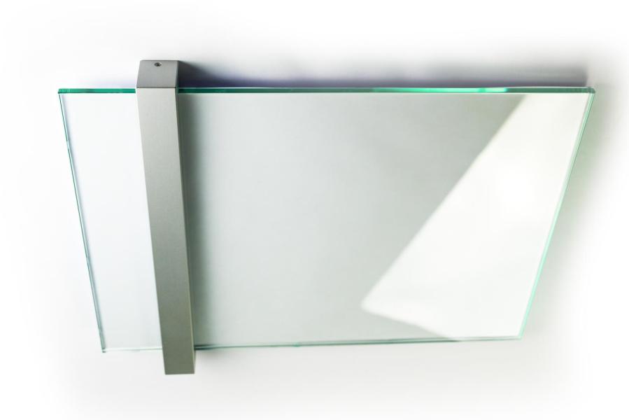VISIGN Wandschild 421 x 298 mm outdoor aus Glas und Aluminium Halterung
