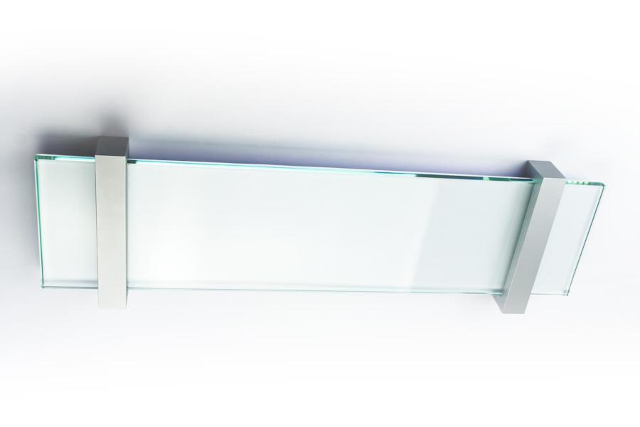 VISIGN Wandschild 421 x 106 mm outdoor aus Glas und Aluminium