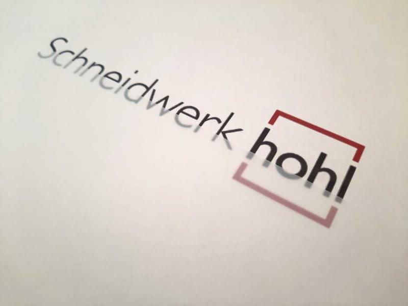 Schneidwerk-Hohl Logo mit Polyesterfolie matt