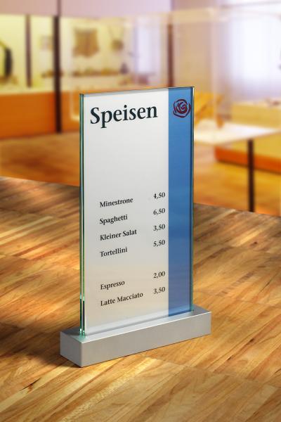 VISIGN VIGO Tischaufsteller Speisen